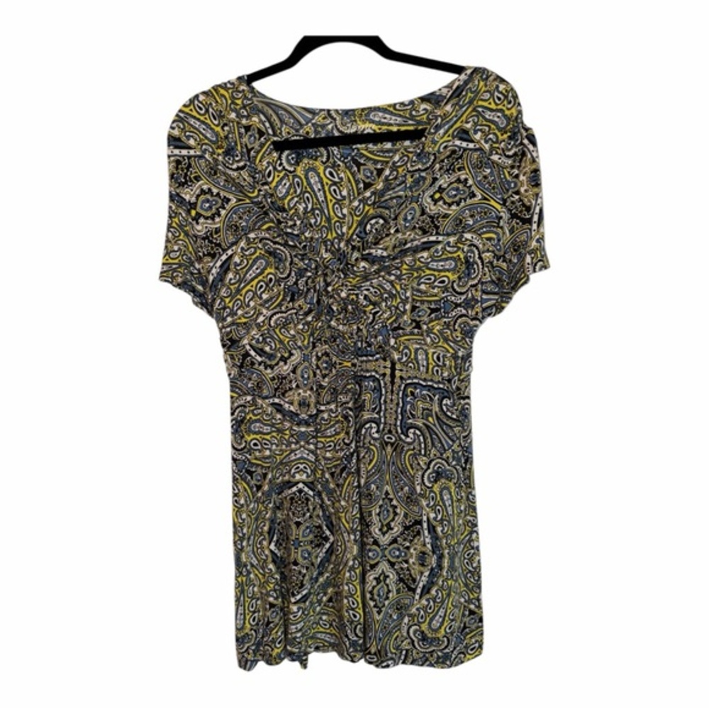 Soma Paisley Midi Dress in Yellow and Black